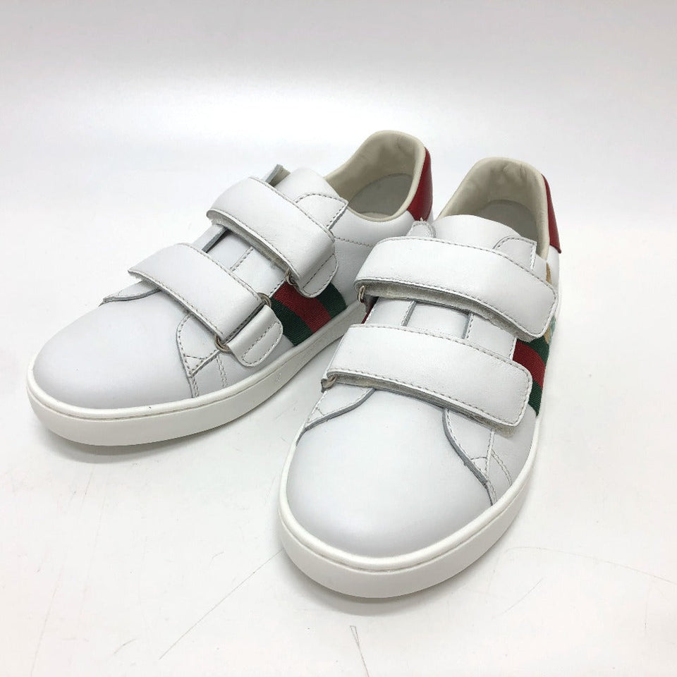 Gucci sneakers leather white sherry line cat Cat Kids 32