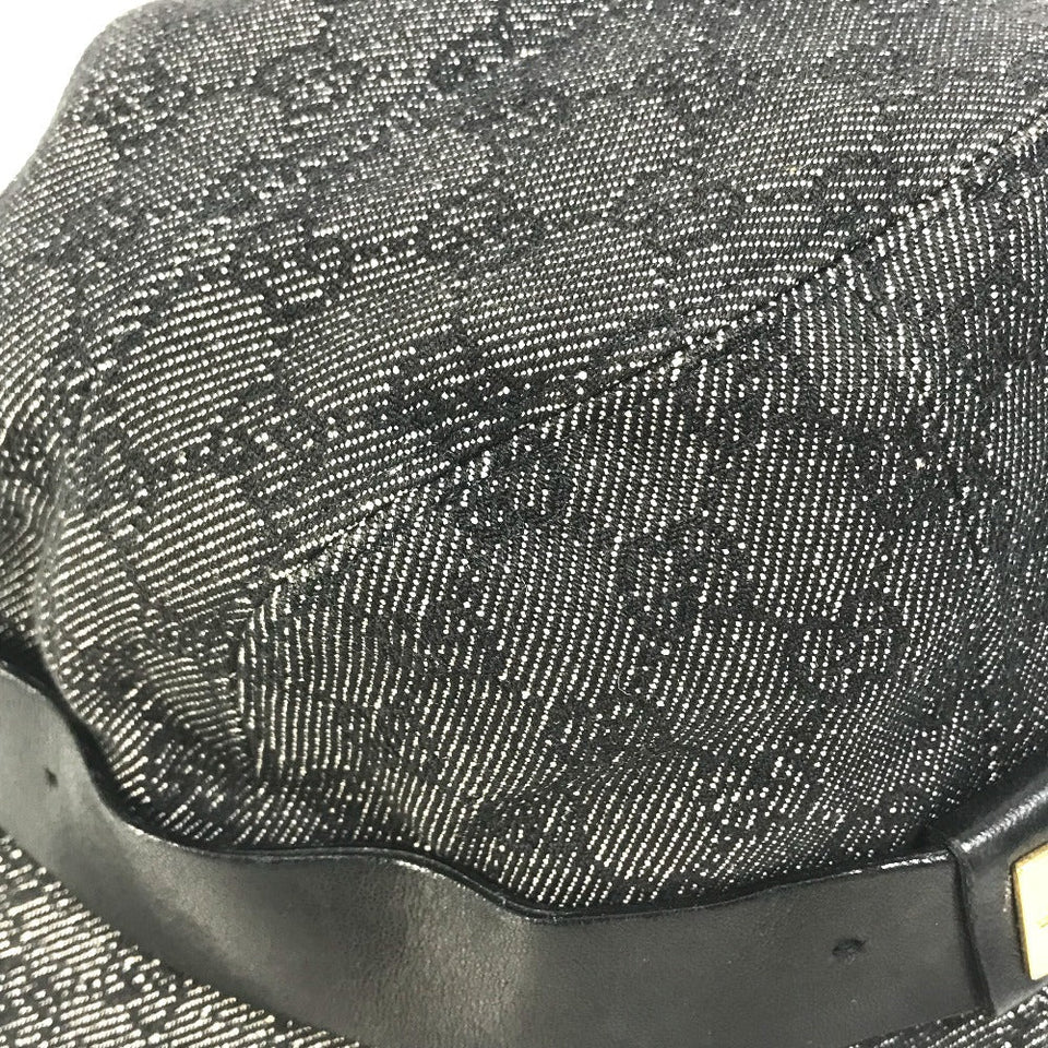 Gucci hat GG canvas Black x gray GG denim XL