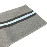 Gucci Scarf 542984 Wool, Silk Gray x blue x black GG mens