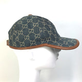 Gucci cap 656206 GG canvas Navy denim GG logo M 58cm