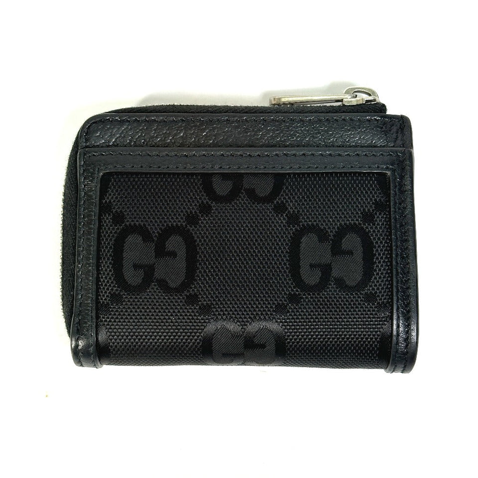 Gucci Coin case 657587 leather black GG Off the grid Women