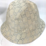Gucci hat 631951 cotton White type GG lame Bucket hat Women L/58