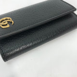 Gucci Key case Key holder  435305 leather black GG Marmont six hooks Women