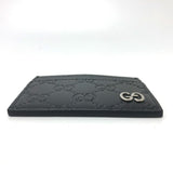Gucci Card Case 473927 leather black Sima mens