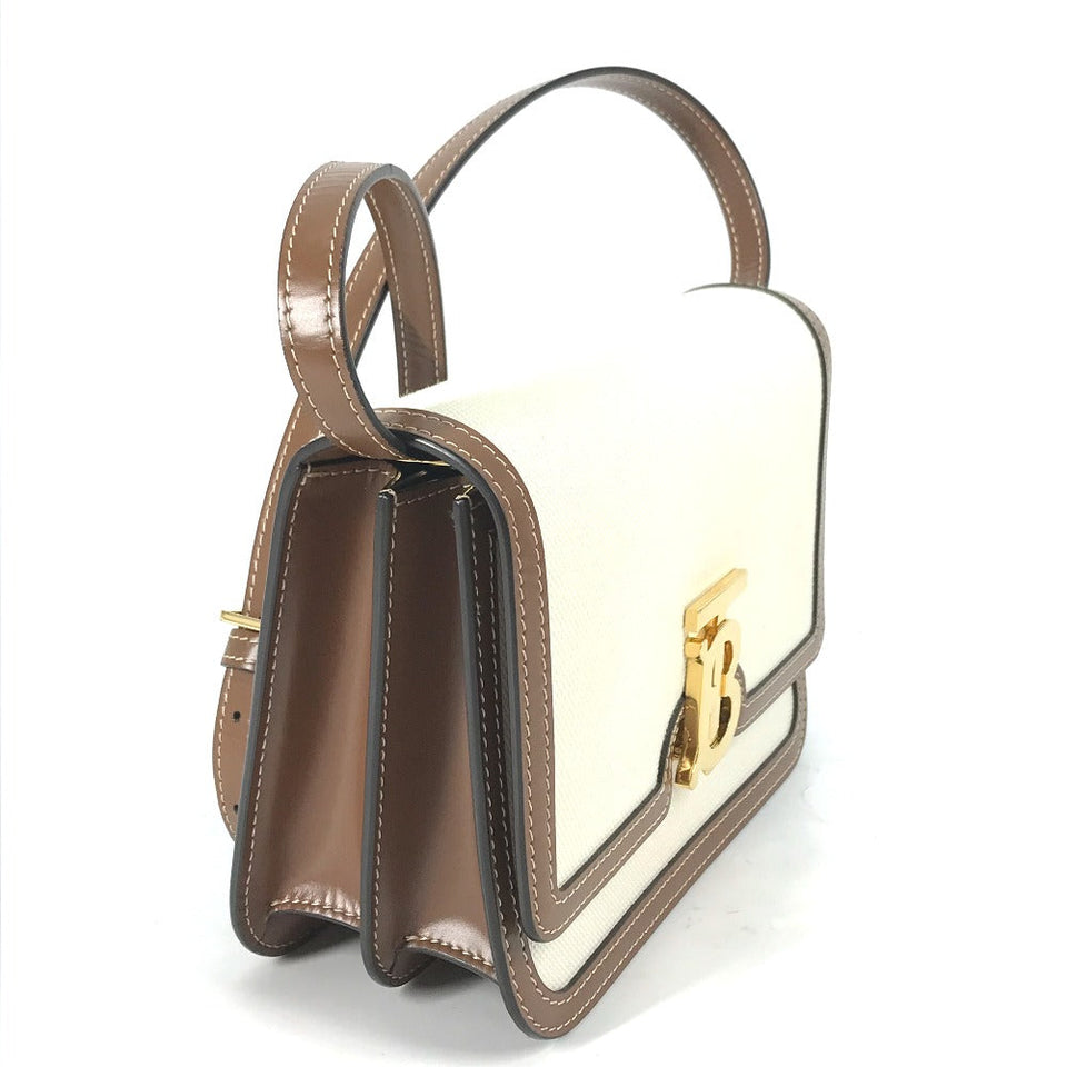 Burberry Shoulder Bag 8039365 Canvas / leather beige Bag 2WAY bag clutch bag TB Women