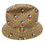 Gucci hat 602978 GG Supreme Canvas Brown Mini GG DISNEY Mickey Mouse unisex(Unisex) L
