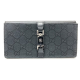Gucci Folded wallet 035.2184 GG canvas black GG Jackie Women