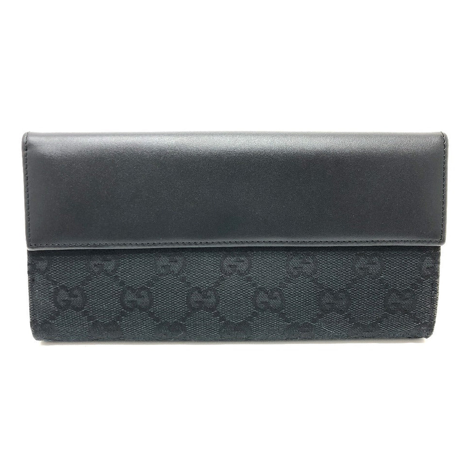 Gucci Folded wallet 035.2184 GG canvas black GG Jackie Women