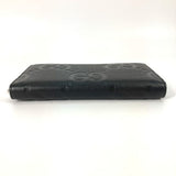 Gucci Long Wallet Purse 739482 leather black Jumbo GG Zip wallet mens