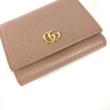 Gucci Trifold wallet 474746 leather beige Compact wallet GG Marmont Women