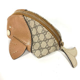 Gucci Coin case 256862 PVC / Leather beige GG plus whale whale Women