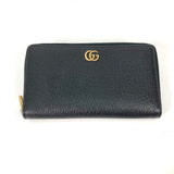 Gucci Long Wallet Purse 699304 leather black Belt bag Waist bag GG mens