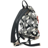 Gucci Backpack 650288 Nylon / leather Black x white GuccixTHE NORTH FACE collaboration