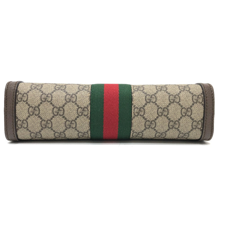 Gucci Shoulder Bag 503877 GG Supreme Canvas Brown Ophidia GG Small Women