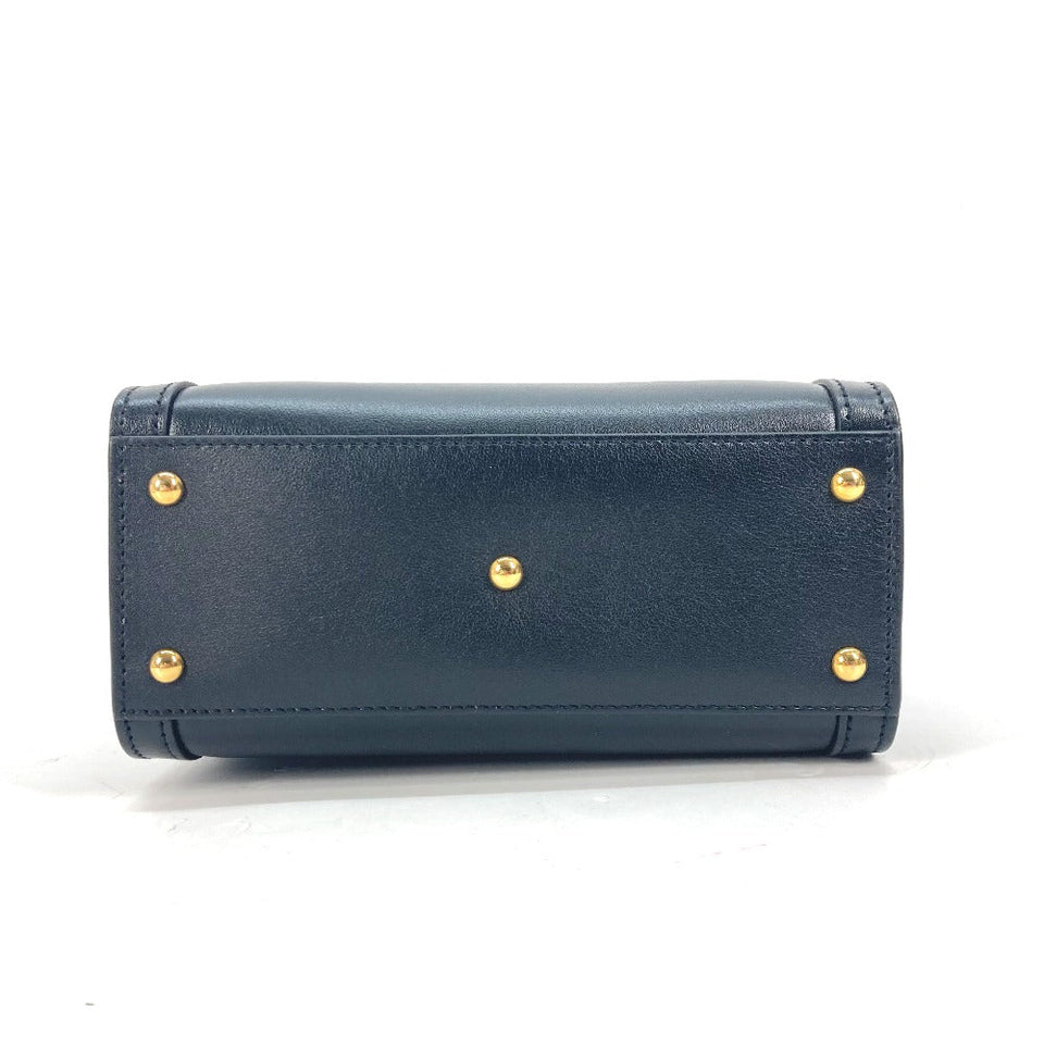 Gucci Tote Bag 655661 leather black Neon color strap included Diana Mini Bamboo Women