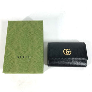 Gucci Key case Key holder  456118 leather black key GG Marmont Women