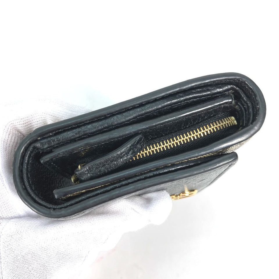 Gucci Folded wallet 598587 Leather PVC beige GG Supreme GG Marmont Women