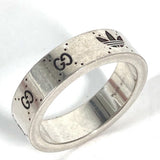 Gucci Ring 702766 AG925 Silver Adidas adidas collaboration Engraving Wide Ring mens 21