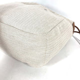Hermes Pouch Toile Chevron Vaubarenia beige Foolby 25