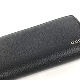 Gucci Long Wallet Purse 771154 leather black Long wallet logo zip around wallet mens