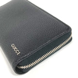 Gucci Long Wallet Purse 771154 leather black Long wallet logo zip around wallet mens