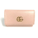 Gucci Key case Key holder  456118 leather pink GG Marmot Double G Women