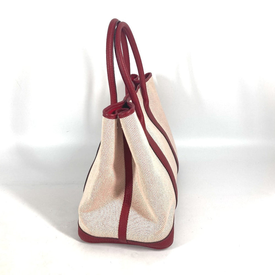 Hermes Tote Bag Toile H, Negonda Red type Shoulder Bag Shoulder Bag Garden party PM