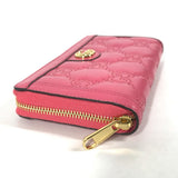 Gucci Long Wallet Purse 723784 leather pink GG Marmont GG Matelasse Zip Around Wallet Women