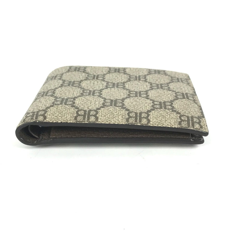 Gucci Folded wallet 680403 GG Supreme Canvas beige BALENCIAGA Balenciaga collaboration The Hacker Project mens
