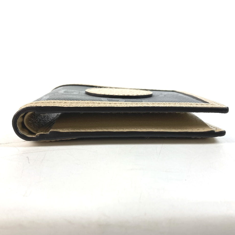 Gucci Folded wallet 625574 Nylon / leather Black x beige logo Off The Grid Off The Grid mens