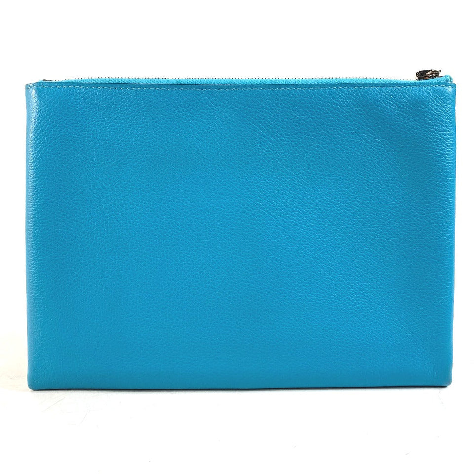 Hermes Pouch Evercolor blue flat Atto GM