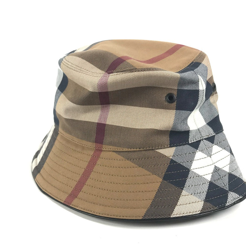Burberry hat 8052981 cotton beige check Women S
