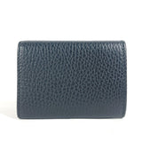 Gucci Trifold wallet 523277 leather black GG Marmont Women
