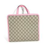 Gucci Handbag 630589 GG Supreme canvas, leather pink Chilled license GG Supreme Strawberry Strawberry Glitter Kids