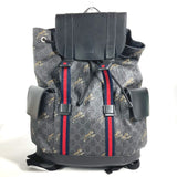 Gucci Backpack 495563 GG Supreme Canvas black GG Supreme Sherry line