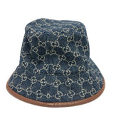 Gucci hat 576371 cotton blue GG denim Women S