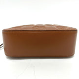 Gucci Shoulder Bag 702234 leather Brown GG Matelasse Double G Small Women