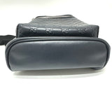 Gucci Shoulder Bag 450970 leather black Guccisima Sling bag mens