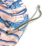 Hermes Pouch silk pink Drawstring pouch Petith Women