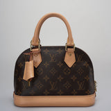Louis Vuitton Alma BB Monogram Brown Shoulder Bag 2014