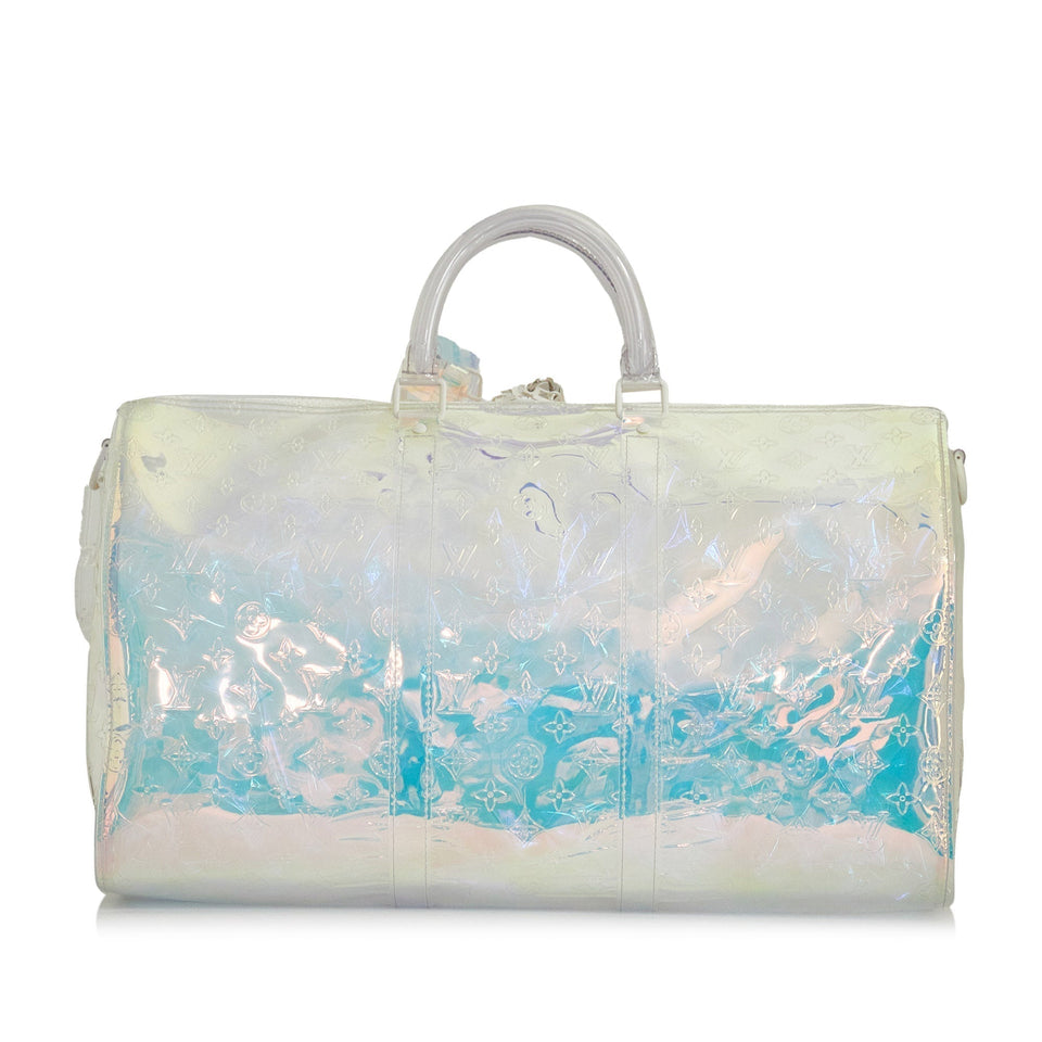 Louis Vuitton Monogram Prism Keepall Bandouliere 50 Travel Bag