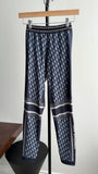 Christian Dior DiorAlps Navy Blue Oblique Logo Leggings - S