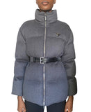 Prada Grey Loden Wool Down Padded Parka - 42 / US 6
