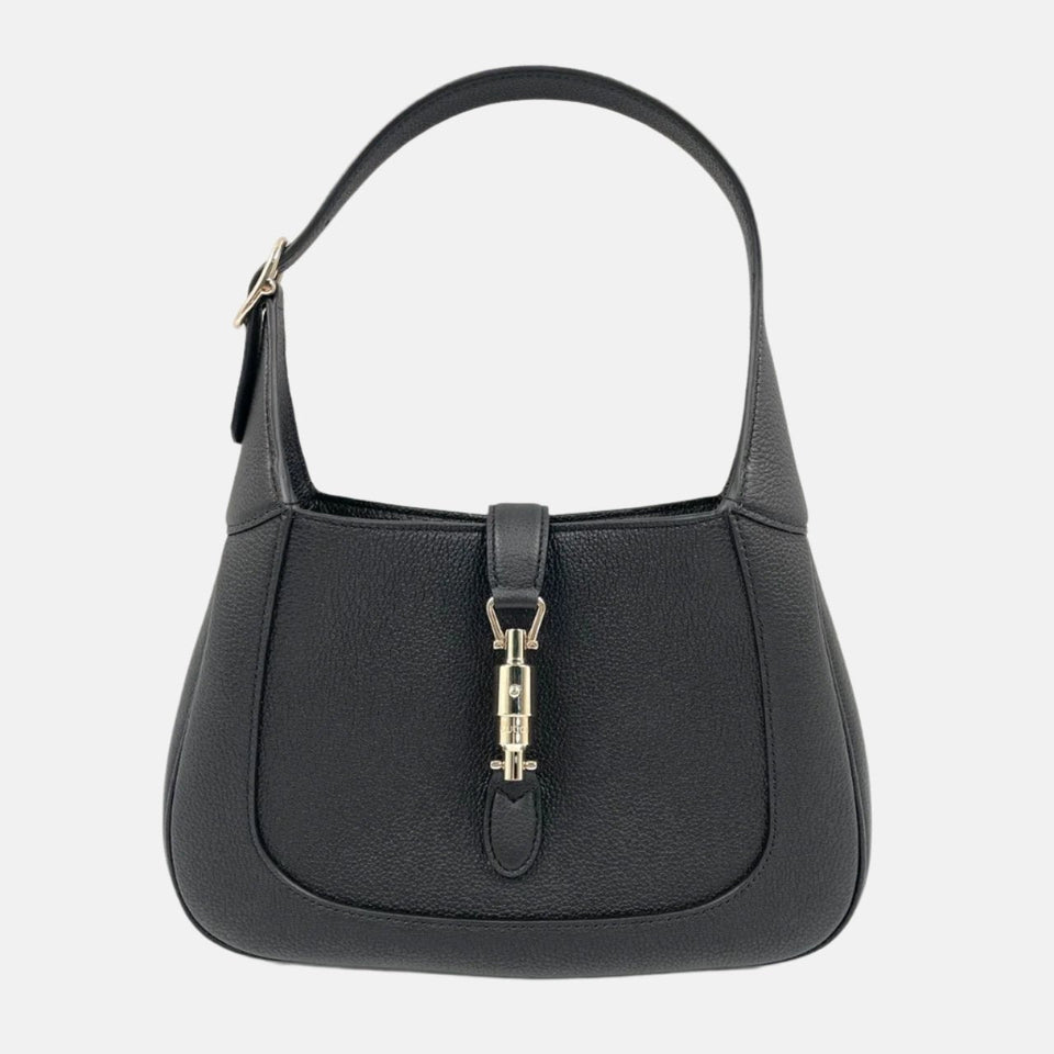 Gucci Jackie 1961 Black Pebbled Leather Bag Small Never Worn