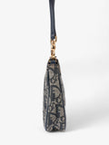 Christian Dior Saddle Pouch Blue Oblique Canvas