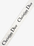 Christian Dior Shoulder Strap Ultramatte Black / White Cotton