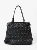 Christian Dior Panarea Tote Black Coated Canvas