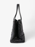 Christian Dior Panarea Tote Black Coated Canvas