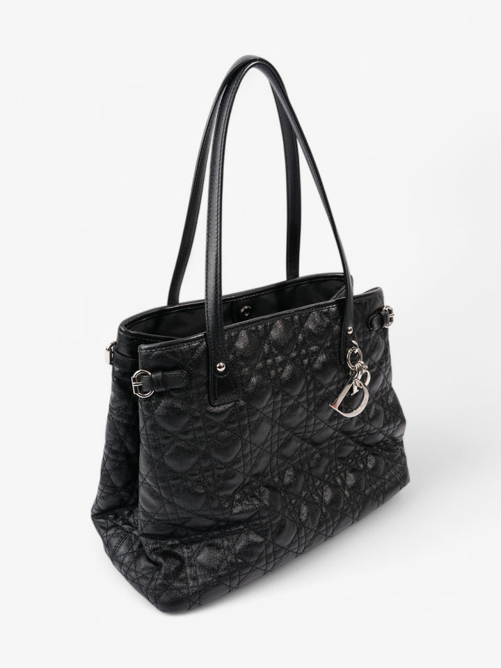 Christian Dior Panarea Tote Black Coated Canvas