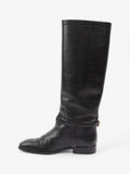 Christian Dior Riding Boots Black Leather EU 37 UK 4